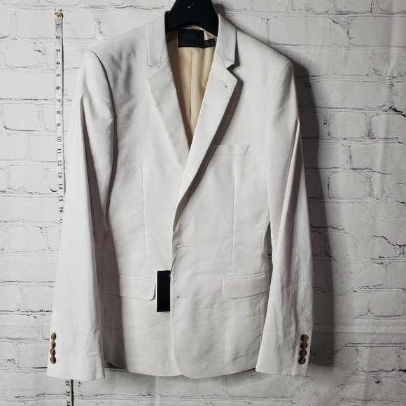 ASOS Design Super Skinny Suit Jacket in White